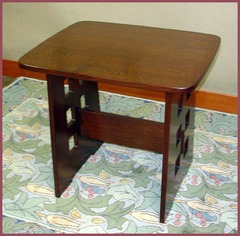 Replica Limbert Cut-Out Table Inspired by Charles Rennie Mackintosh